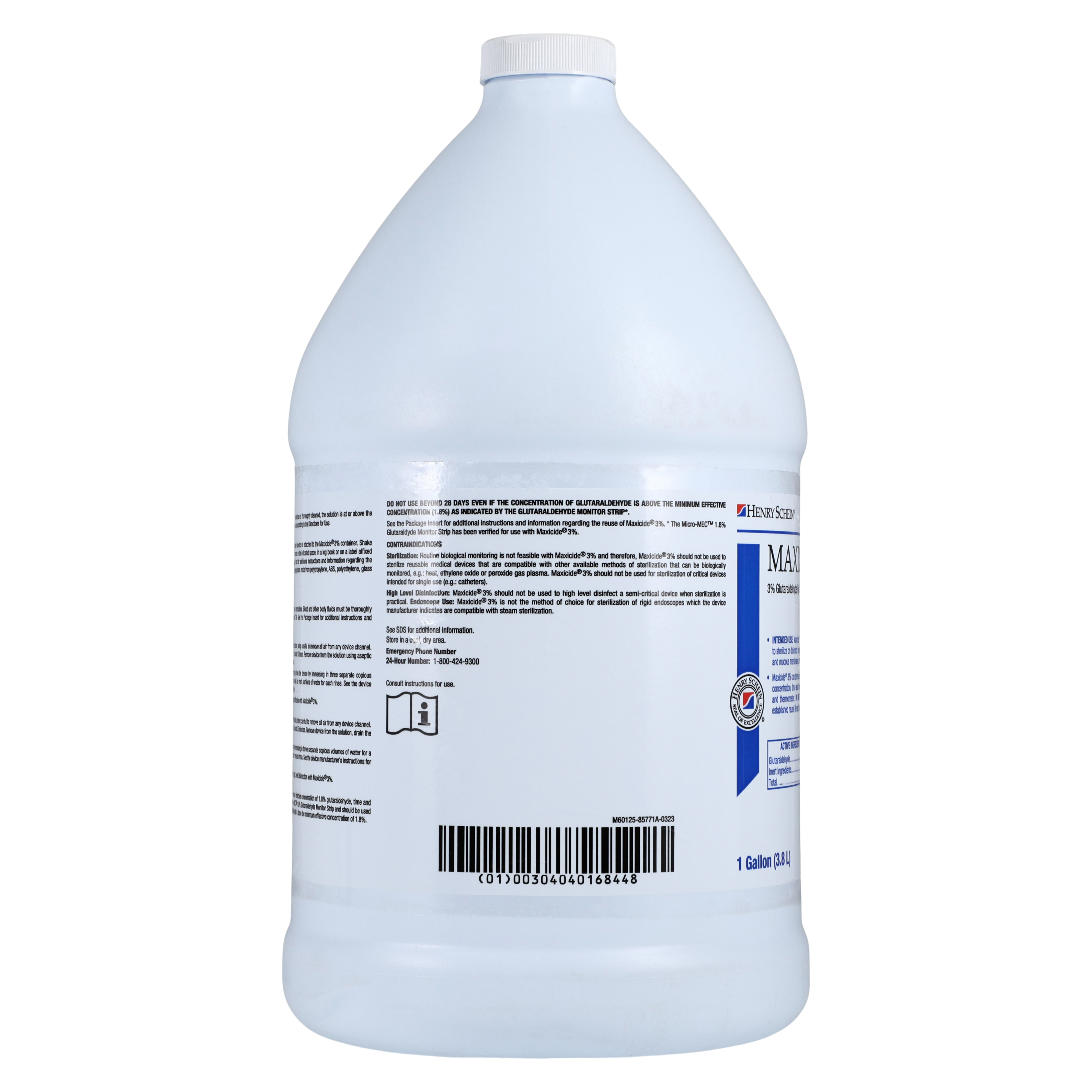 MaxiCide Instrument Disinfectant 3% Glutaraldehyde 1 Gallon Gal/Bt
